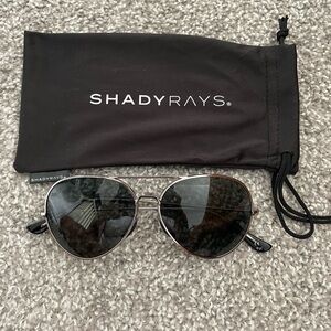 Shady Rays Tangle Free Aviator Blackout Polarized sunglasses